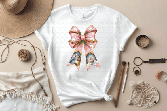 Christmas Christian Coquette PNG: Crafting Faith-Based Holiday Designs