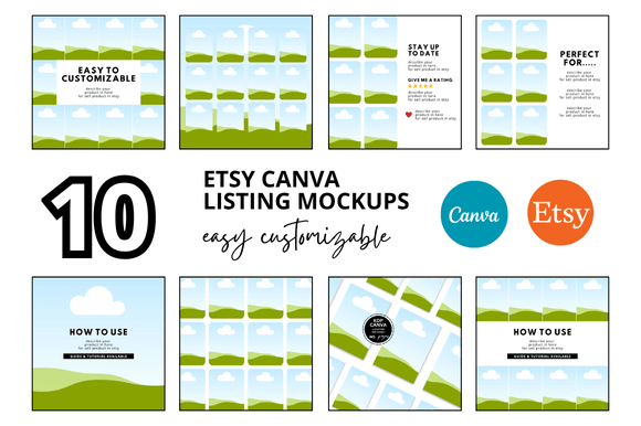 Elevate Your Etsy Shop with 10 AI Images Listings Mockups