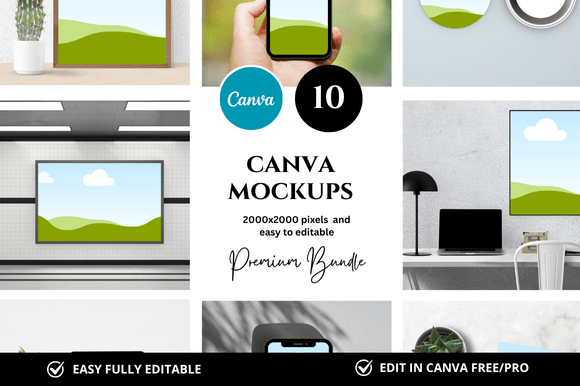 Elevate Your Visuals: 10 Photo Canva Mockups for Instant Impact