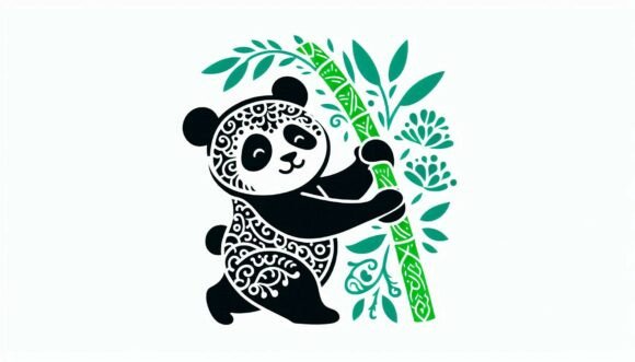 Panda Holding Bamboo: A Playful Font for Modern Brands