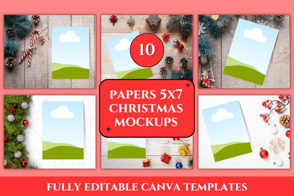 Transform Your Holiday Projects with Christmas Paper Mockup Canva