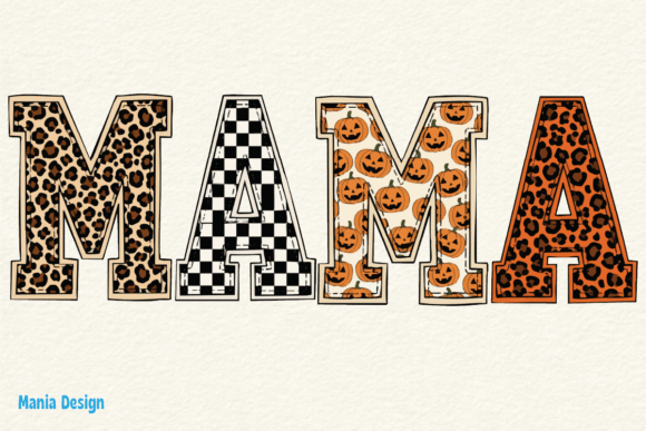 Unleash Your Spooky Style: Halloween Mama Leopard Pumpkin PNG