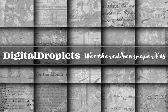 Weathered Newspaper Vol. 15: Vintage Texture for Modern Design